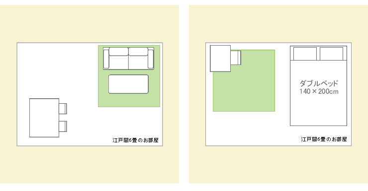 リビングダイニングの場合・ベッドサイドの場合