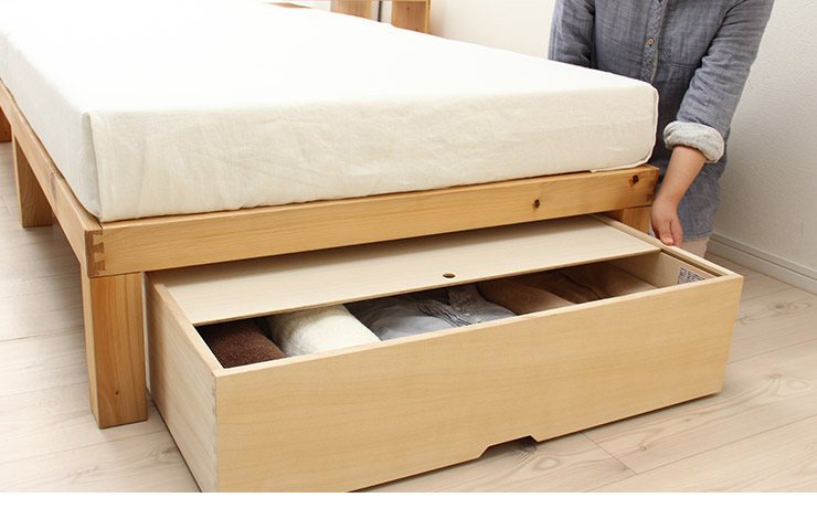 ベッド下の収納スペースにｎｂシリーズ収納ボックス ベッド関連アイテム 家具通販 家具の里